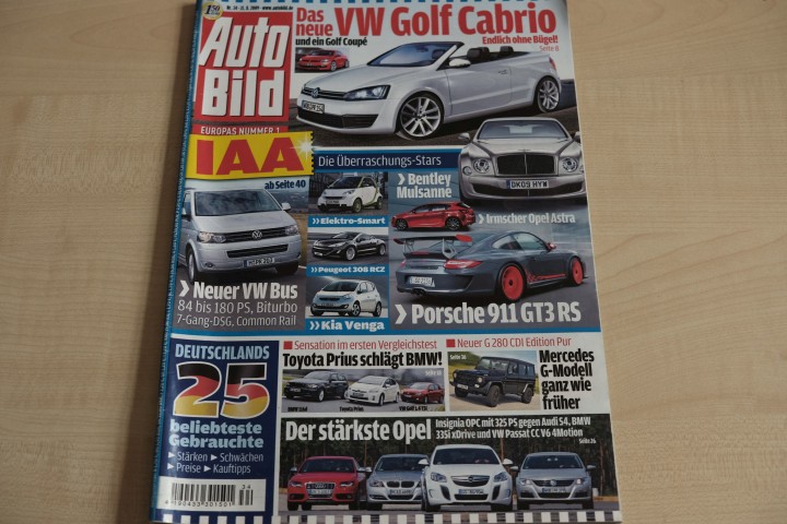 Deckblatt Auto Bild (34/2009)